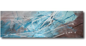 Tableau Deco design Bleu gris 