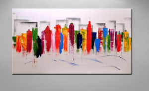 Tableau city peps design panoramique