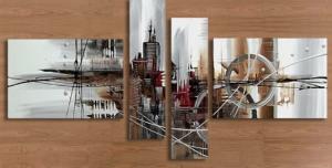Tableau design city gris