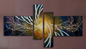 Tableau abstrait Automn Blue