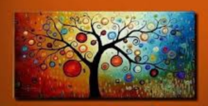 Tableau Arbre coloré