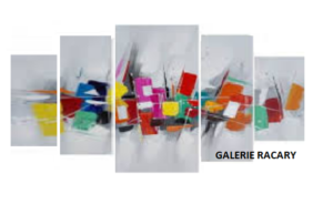 Tableau peinture Abstrait Multicolore artiste EJRAC