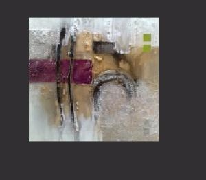 Tableau moderne fushia metal
