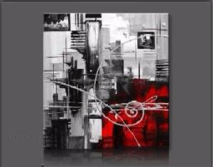 Tableau abstrait carré zenya